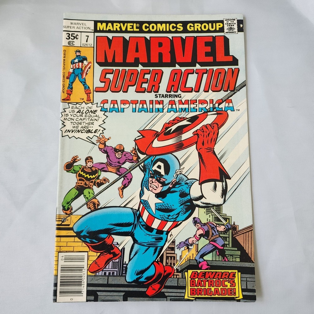 Marvel Super Action Starring Captain America #7 Comic Book 1977 Vintage Original